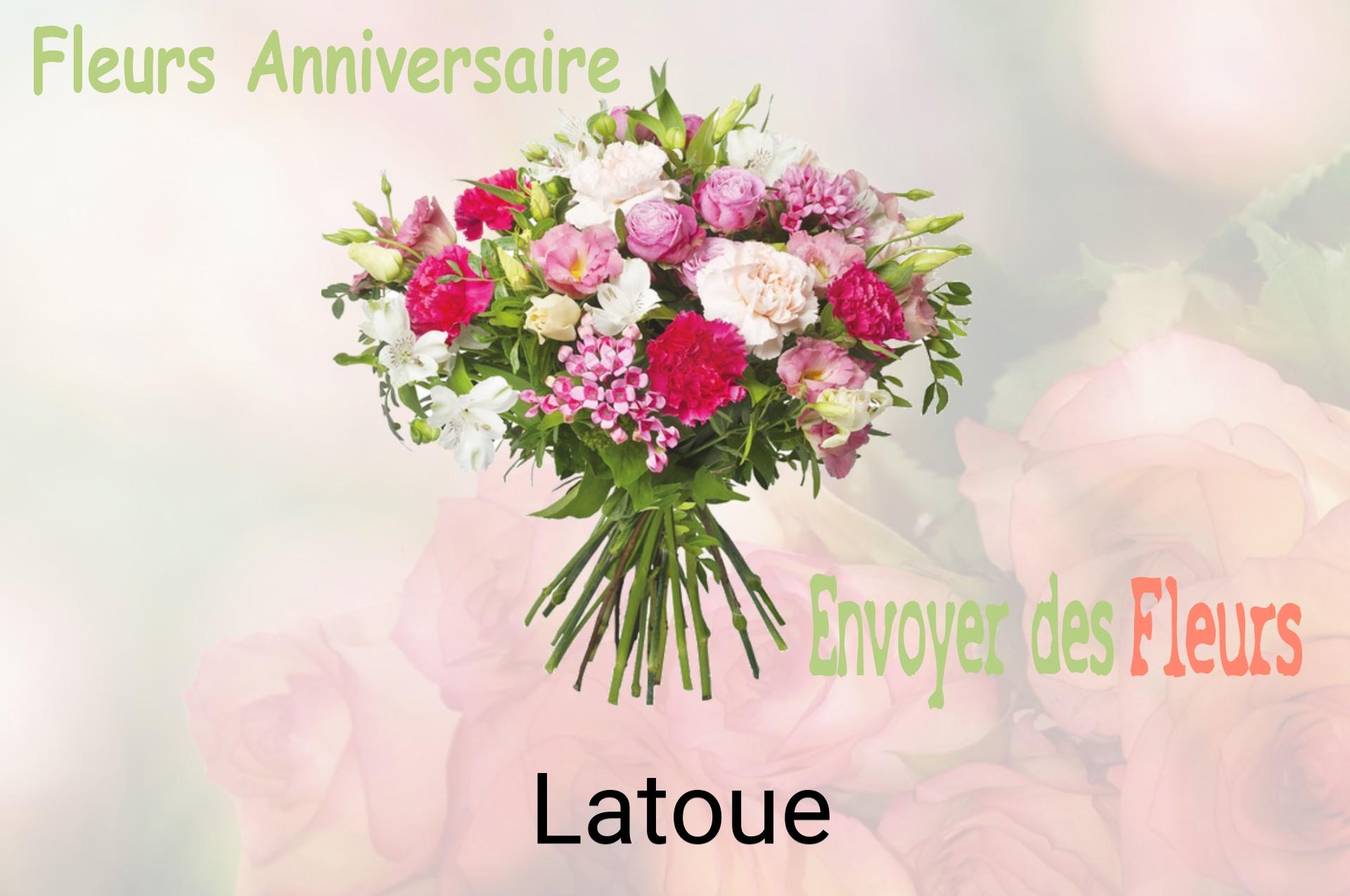 Bouquet de fleurs d’anniversaire livré à Latoue